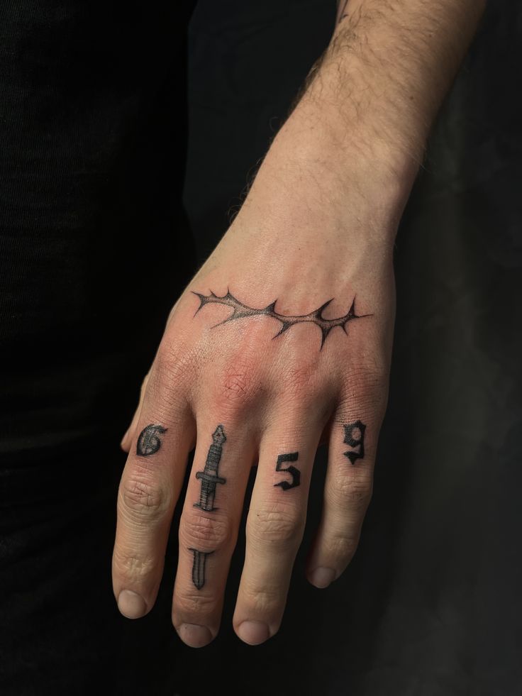 25 G59 Tattoos : Skull, Skeleton Hand, Barbed Wire, Ruby, $B, Lyrics, Stencil Tattoo Ideas