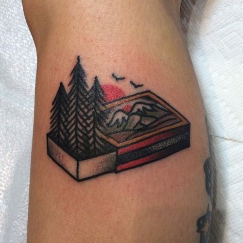 Discover the Great Outdoors on Your Skin: 20 Inspiring Camping Tattoo Designs for Nature Lovers in