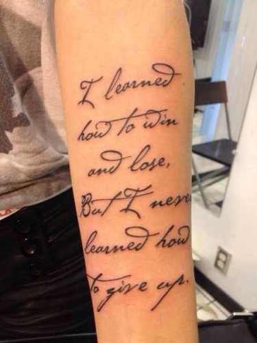 27 Handwriting Tattoo Ideas