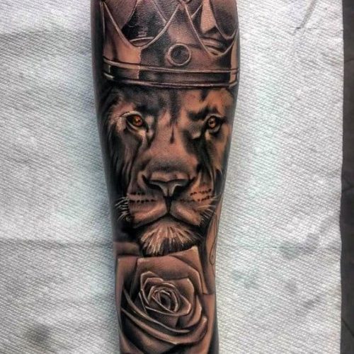 Lion Tattoo Sleeve: 18 Captivating Full Arm Designs