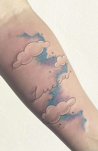 The Art of Cloud Tattoos: 22 Heavenly Designs for