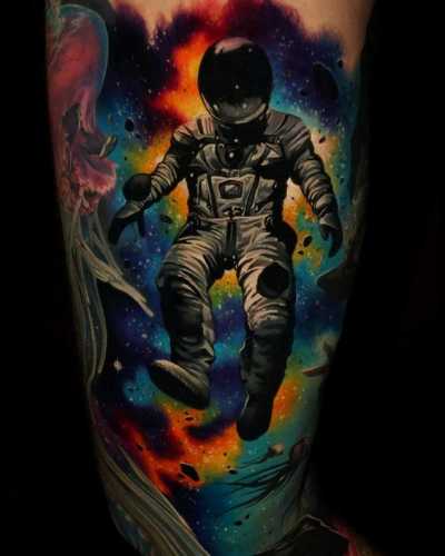27 Astronaut Tattoo Ideas
