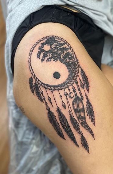 25 Designs for Dream Catcher Tattoos for Women and Men and Traditional Styles