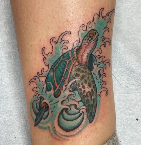 21 Sea Turtle Tattoo Design