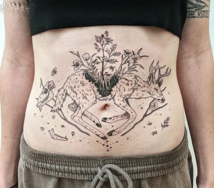 Dark Feminine Tattoos : Bold & Aesthetic Ideas for Women Thigh, Forearm, Leg Sleeve, Back, Ribs & More