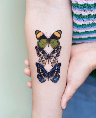Explore 20 Captivating Butterfly Tattoo Designs on Arms for Men and Women – Fresh Ideas for