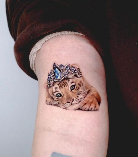 Regal and Majestic: 22 Lion Tattoo with Crown Ideas