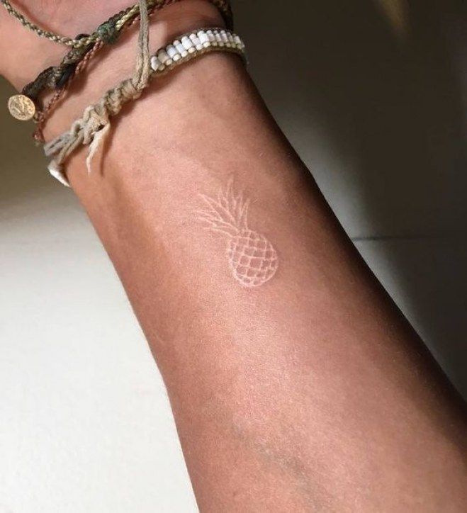 27 White Tattoo Ideas for Women and Men Aesthetic Designs on Dark Skin and More