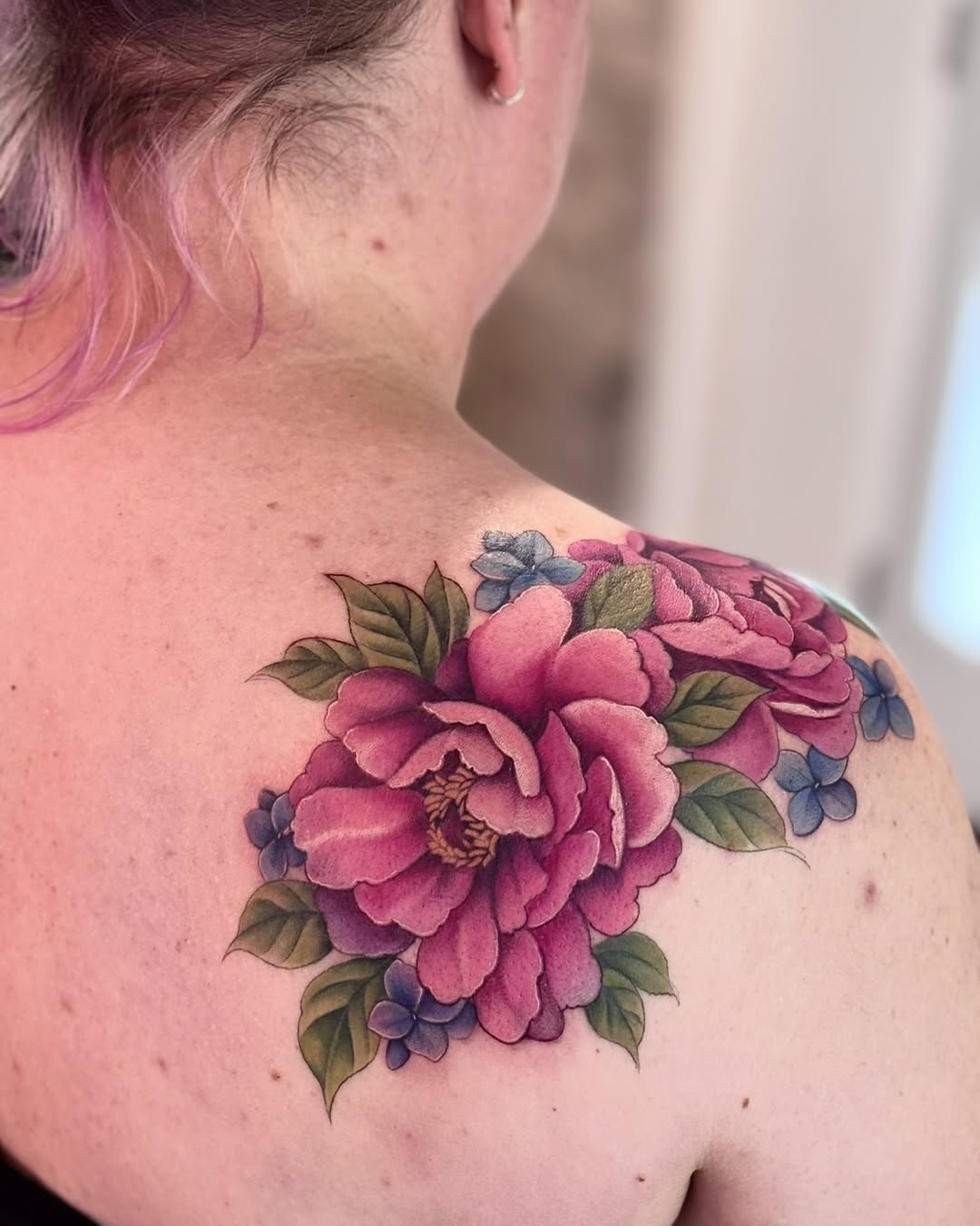 27 November Birth Flower Tattoo Ideas Featuring Chrysanthemums, Peony, Fine Line Designs