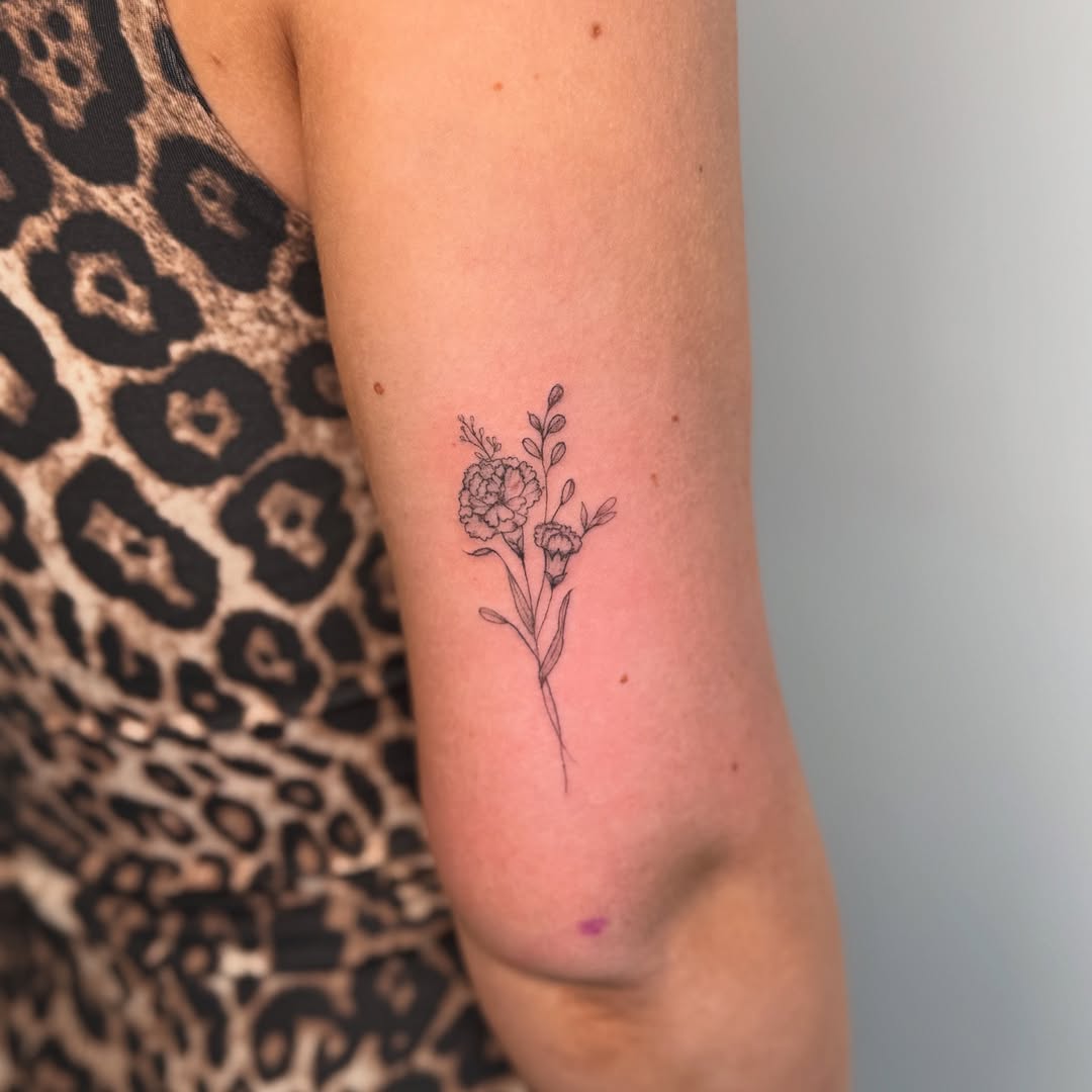 26 January Birth Flower Tattoo Ideas: Stunning Carnation and Snowdrop Designs