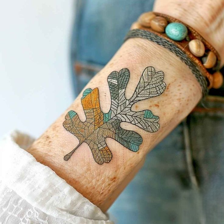 27 Leaf Tattoos Designs for Guys & Girls Fine line, Sleeve, Under breast & Autumn ink Concepts