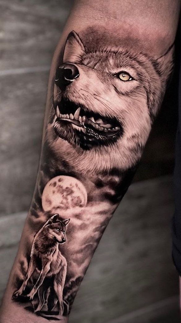 Explore 24 Stunning Realistic Wolf Tattoos for : Top Design Ideas for Forearm, Shoulder, Chest, and More