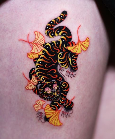Japanese Tiger Tattoos Traditional Designs, Sleeves, Chest & Arm Ideas