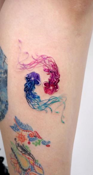 30 Jellyfish Tattoo Designs with Meaning and Style Flowing