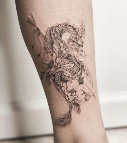 29 Fierce Dragon Tattoo Ideas for Women