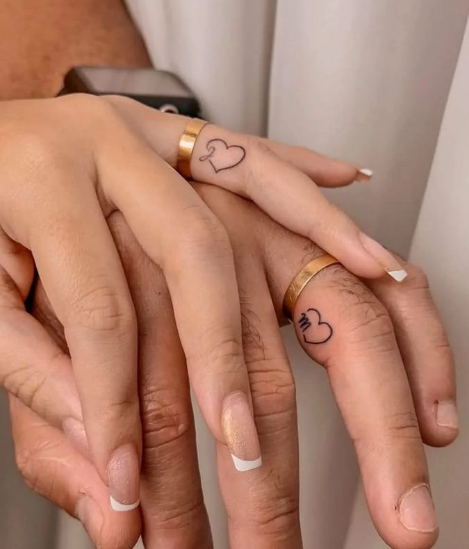 Explore 25 Unique Wedding Ring Tattoo Ideas for : Simple, Cute, Meaningful Designs