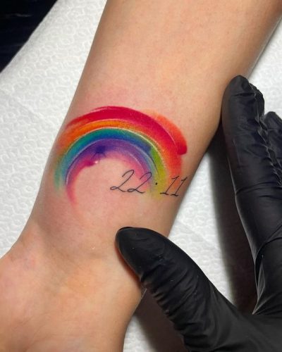 Embrace Hope and Healing with 17 Inspiring Rainbow Baby Tattoo Ideas for Moms and Dads in