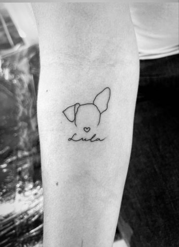 18 Minimalist Dog Tattoo Ideas