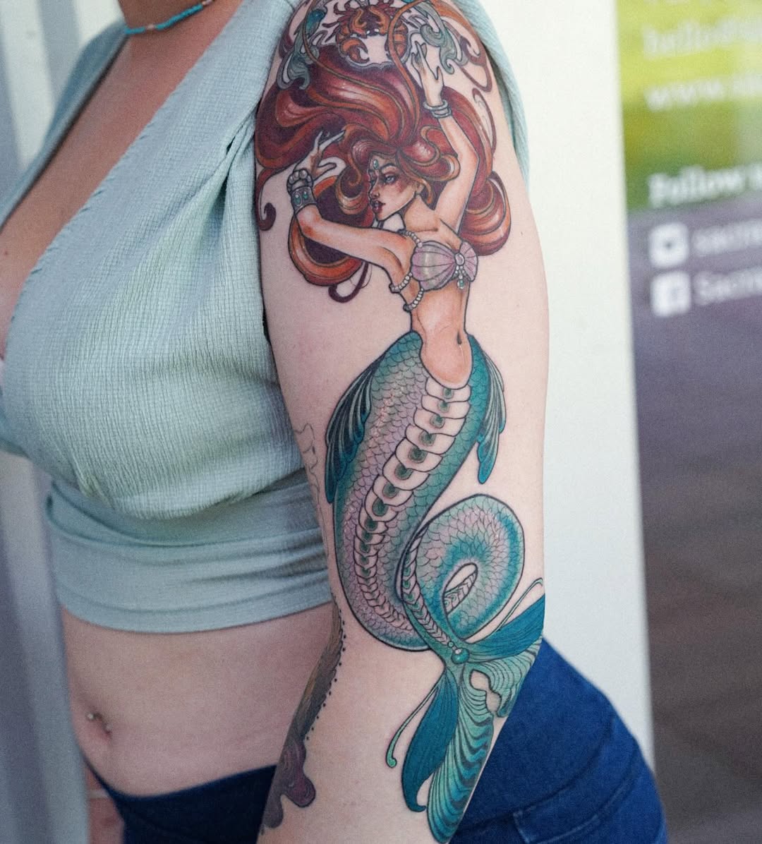27 Mermaid Tattoo Ideas With Minimalist, Traditional, Afro, Siren, and Barbie-Inspired Designs