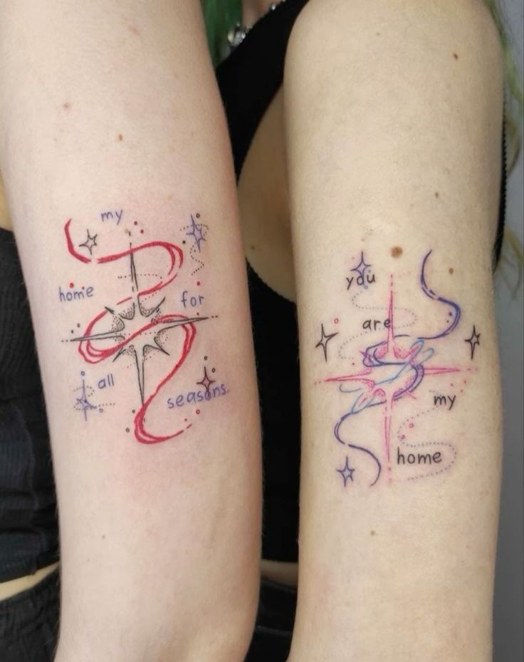 28 Matching Tattoo Ideas for Everyone Cute, Unique, Silly, and Meaningful Ink You’ll Love