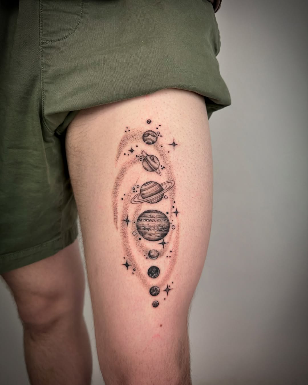 27 Galaxy Tattoo Ideas with Sleeve Designs, Black and Grey, and Cosmic Color Concepts