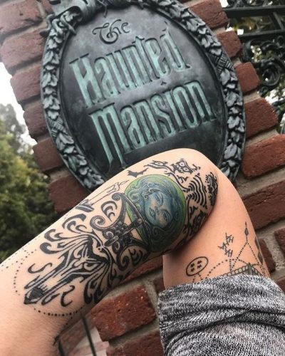 Unique 18 Haunted Mansion Tattoo Inspirations : Disney Designs & Ghostly Art