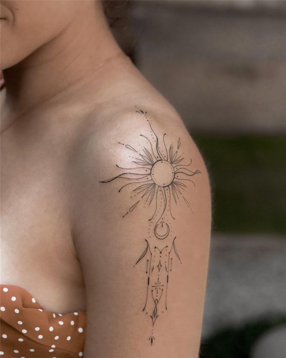 Explore 23 Unique Sun and Moon Tattoo Ideas for : Simple, Minimalist & Matching Designs for All