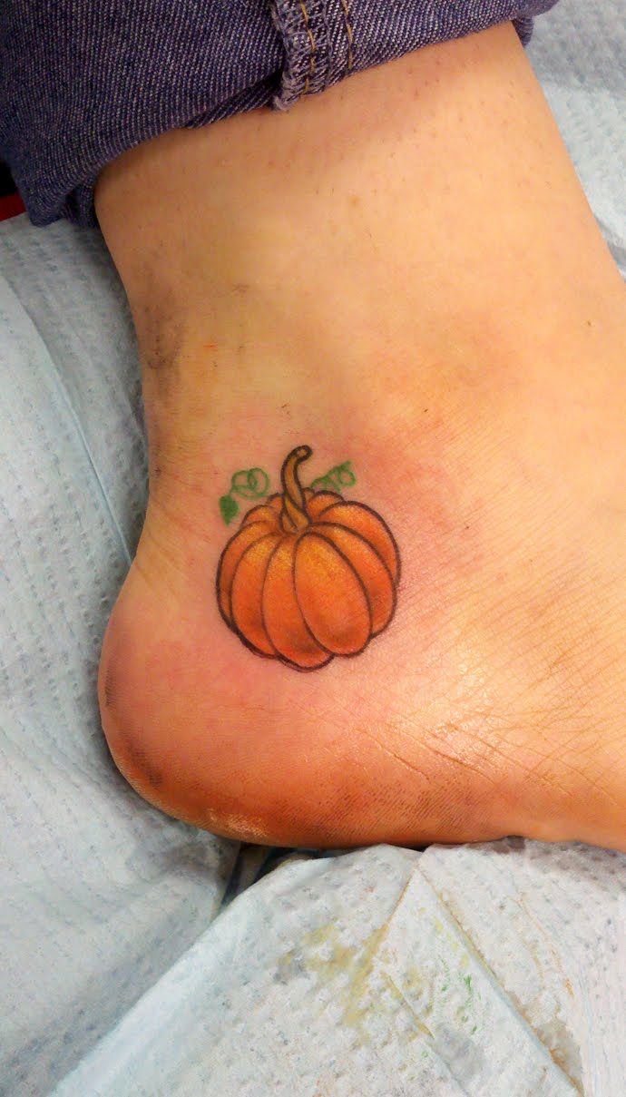 28 Pumpkin Tattoo Ideas Cute, Scary, Flash & Traditional Designs