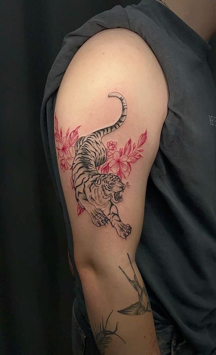 Japanese Tiger Tattoos Traditional Designs, Sleeves, Chest & Arm Ideas