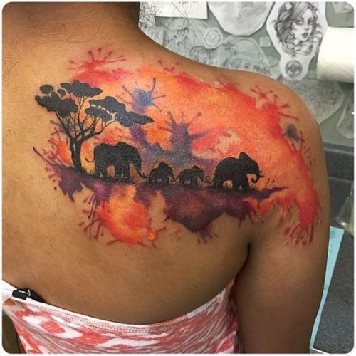 24 Elephant Tattoos on Back Ideas