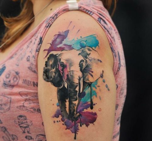 20 Elephant Shoulder Tattoos Ideas