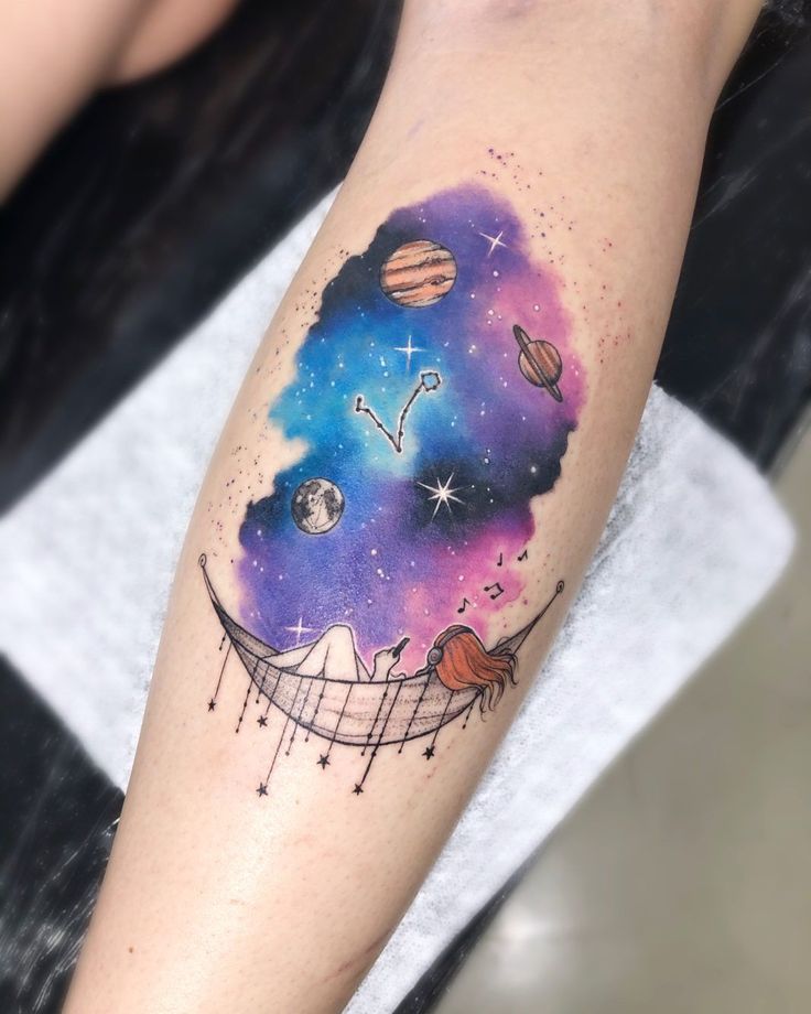 27 Space Tattoo Ideas for Women and Men Galaxy Sleeve Designs, Minimalist Forearm Art