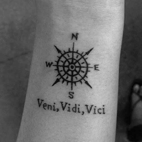 17 Veni Vidi Vici Tattoo Ideas: Empowering Phrases Inked with Pride