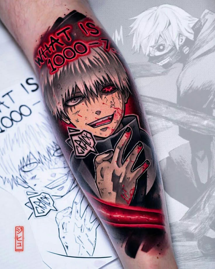 29 Tokyo Ghoul Tattoo Ideas Kaneki Designs, Juuzou Ink, Centipede Tattoos, & Spider Lily Florals