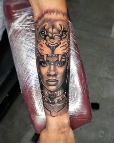 Discover 18 African Queen Tattoo Designs for Empowered Women in