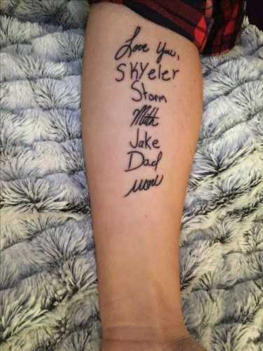 27 Handwriting Tattoo Ideas