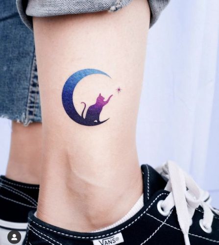 27 Cat Tattoo Ideas for the Foot