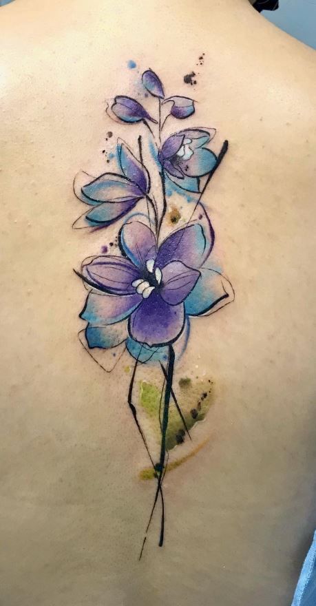 29 July Birth Flower Tattoo Ideas Fine Line, Spine, Arm, Shoulder & Sleeve Designs
