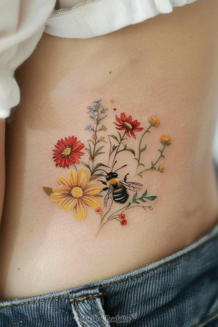 27 Bee Tattoo Ideas for Women & Men: Meaningful Designs from Minimalist & Geometric Styles