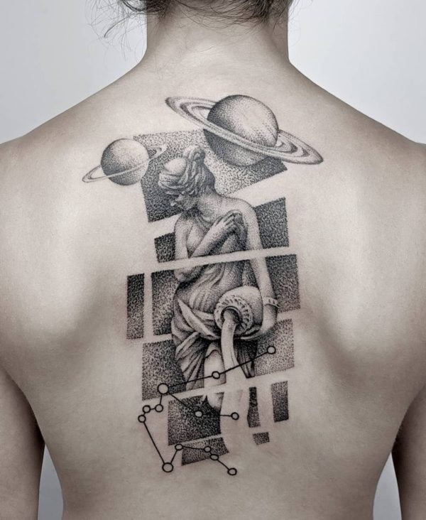 27 Aquarius Tattoo Ideas Unique For Men And Women | Constellation, Fineline, And Zodiac Designs
