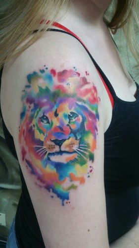 Watercolor Lion Tattoo: 20 Vibrant and Artistic Designs
