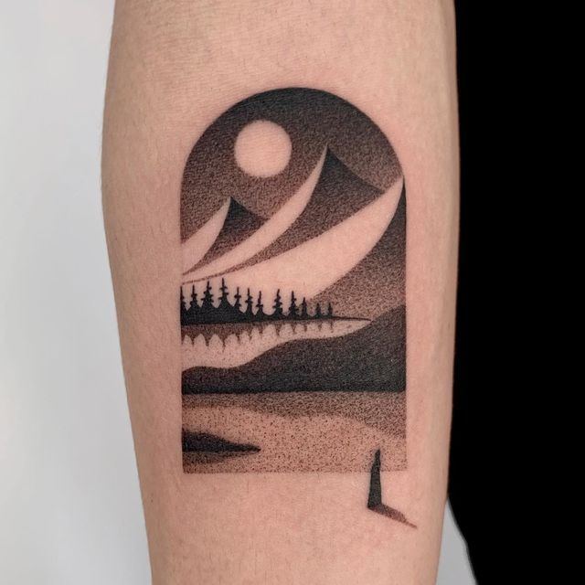 27 Ideas Mountain Tattoo Ideas : Minimalist, Geometric, Fine Line & Sleeve Designs