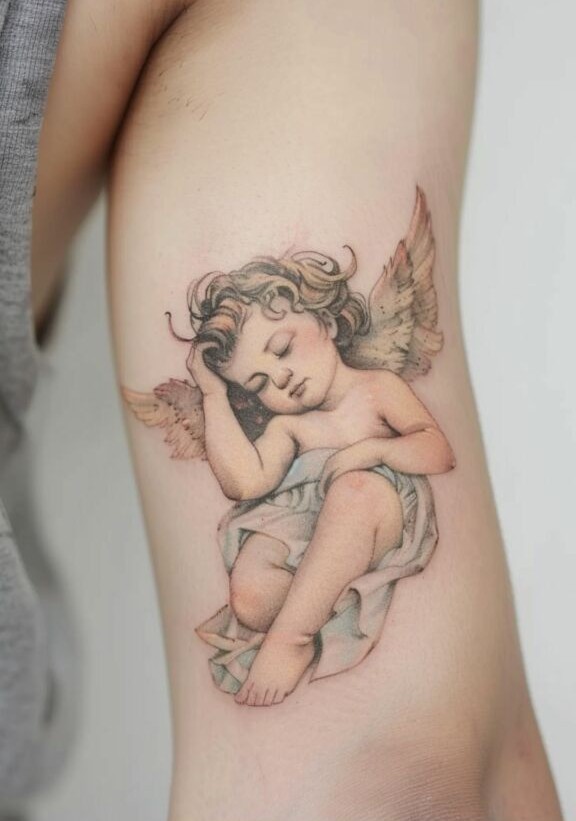 28 Guardian Angel Tattoo Designs for Men and Women Small Meaningful Art Styles