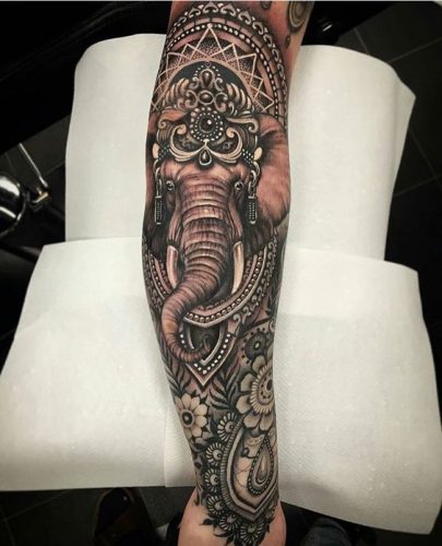 17 Elephant Tattoo Ideas on the Arm