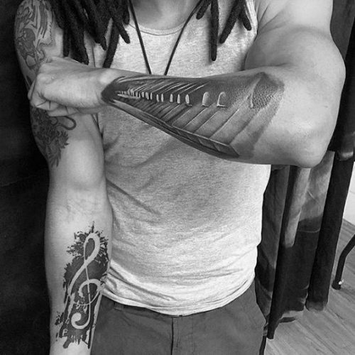 Melodic Ink 25 Music-Inspired Tattoo Ideas for Men