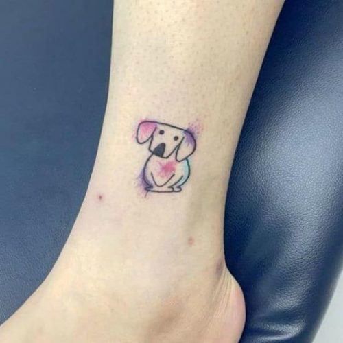 18 Minimalist Dog Tattoo Ideas