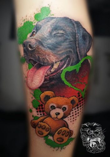 24 Dog Portrait Tattoo Ideas