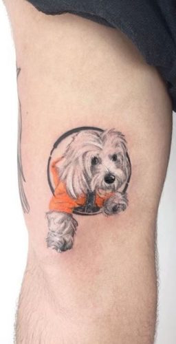 20 Small Dog Tattoo Ideas