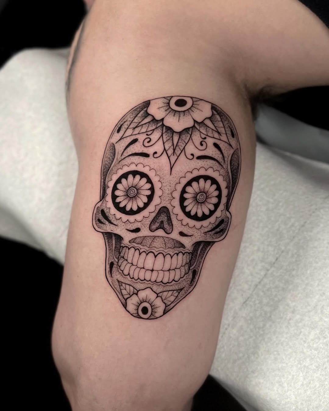 27 Sugar Skull Tattoo Designs for Women and Men Color, Black & White, Tiny
