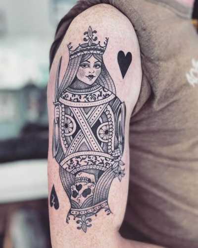 15 Queen of Hearts Tattoo Ideas: Royal Designs for Passionate Souls